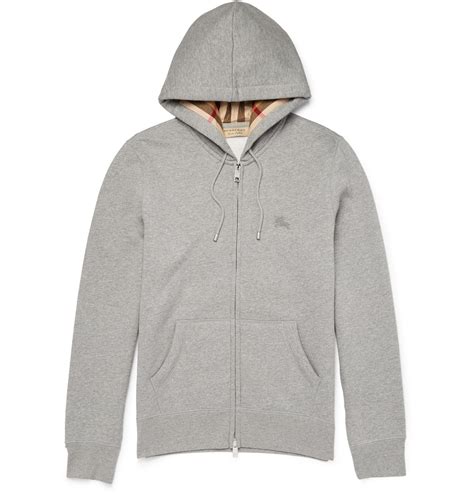 zipup burberry hoodie|burberry cotton blend zip hoodie.